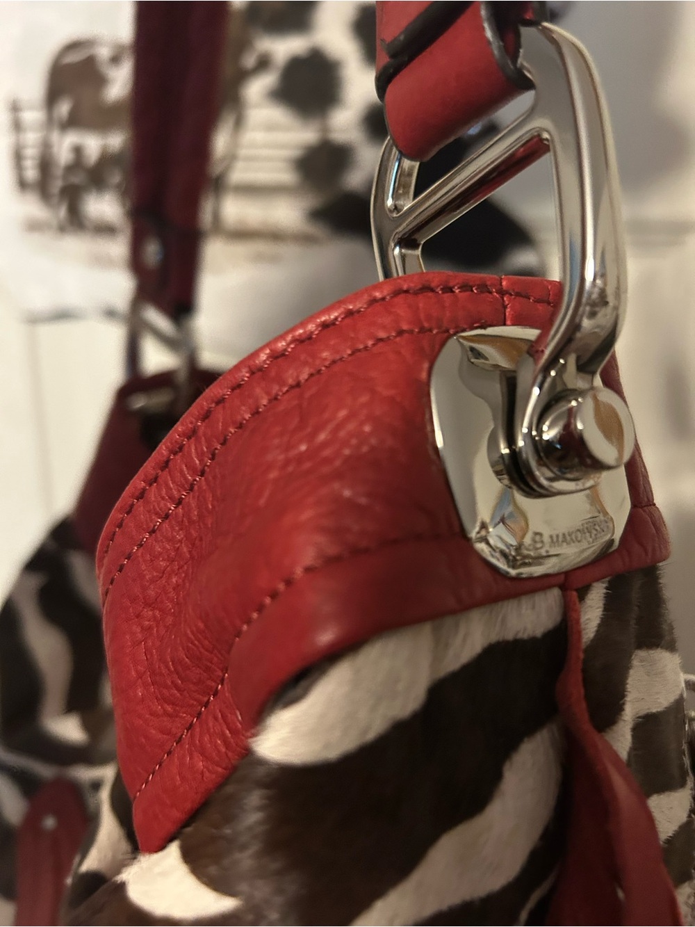 B. Markowsky, Zebra Print, Shoulder Bag - Picture 7 of 16